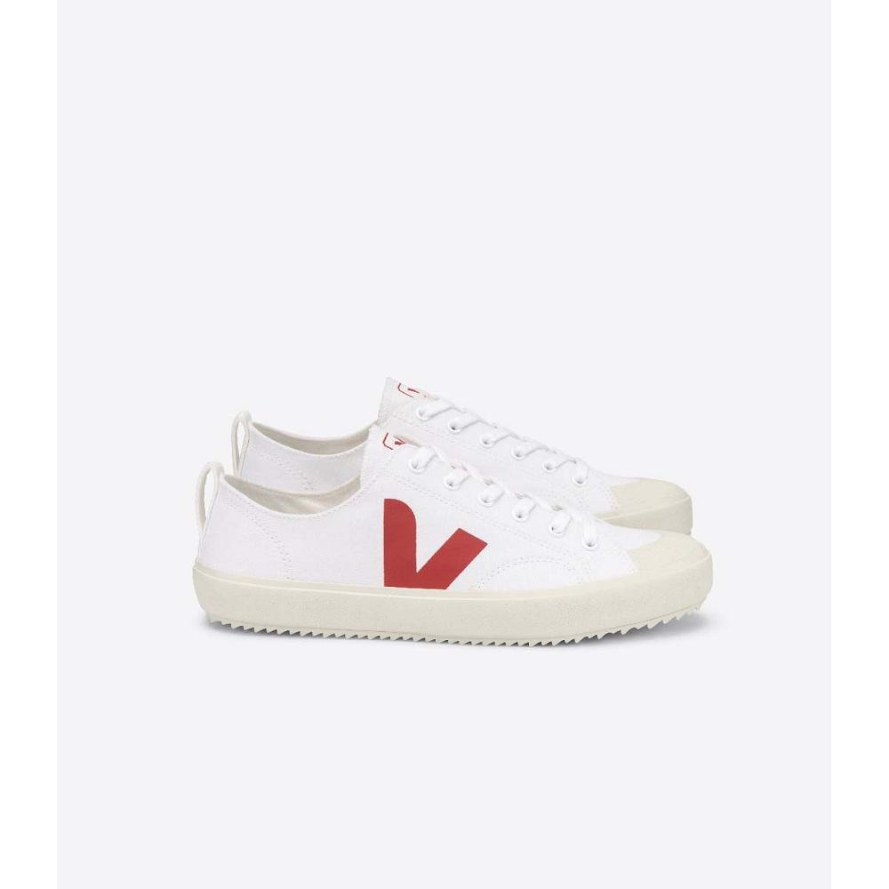 Veja NOVA CANVAS PIERRE Schoenen Heren White/Red | BE 214UZG